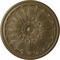 Ekena Millwork Bordeaux Ceiling Medallion (Fits Canopies up to 3 1/4"), 22 5/8"OD x 1 3/4"P, Mississippi Mud CM22BOMMF - alternate 1